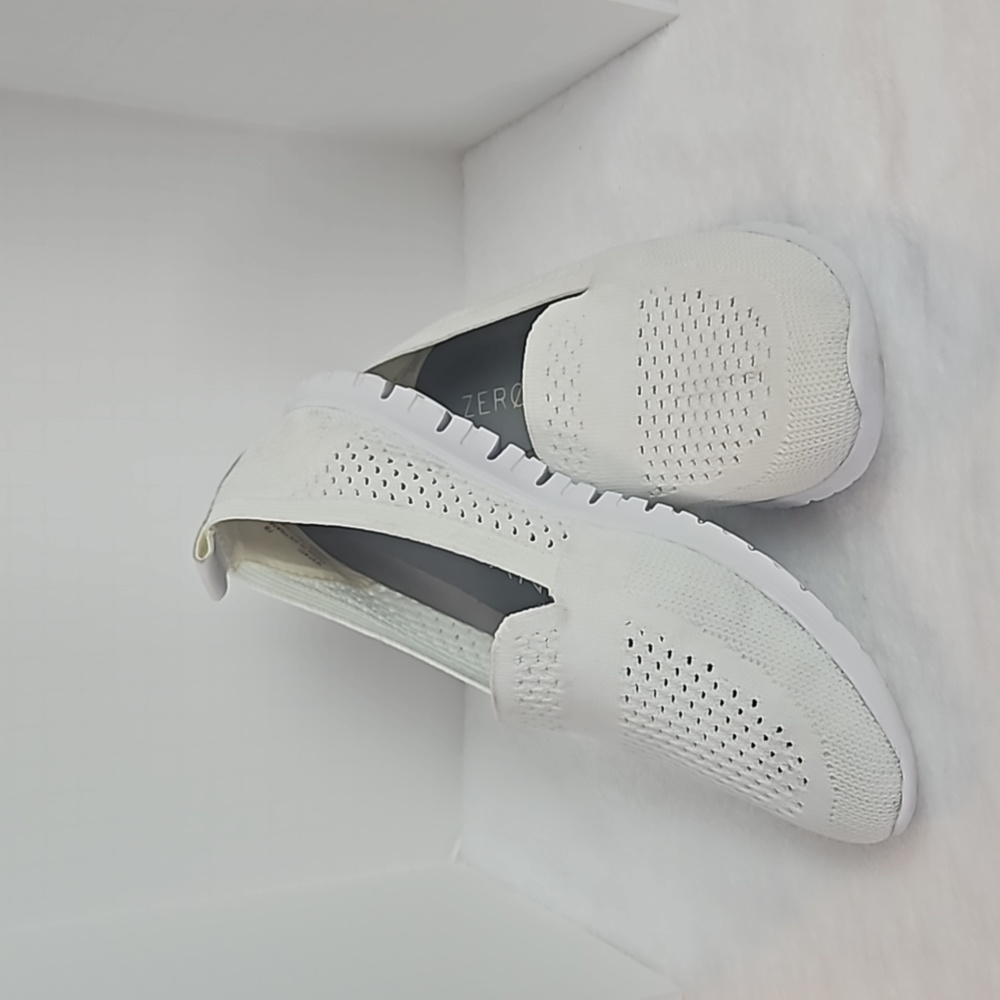 Cole Haan | Women's Zero Grand Optic White Woven Stretchlite Slip-On Loafer Sz 7